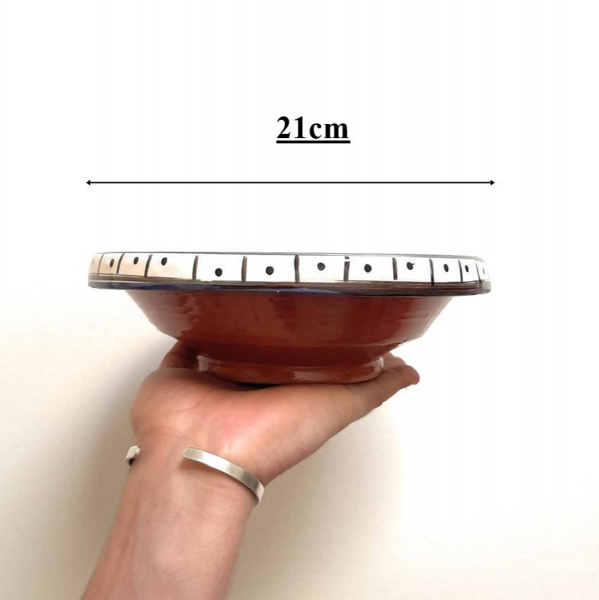 21 cm - Rainbow Moroccan Tajine
