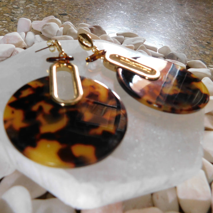 Earrings shell cauri