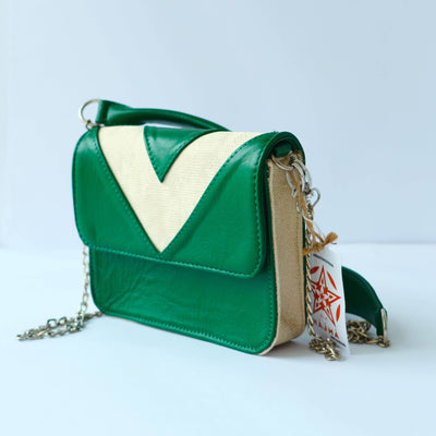 Green Triangle Bag