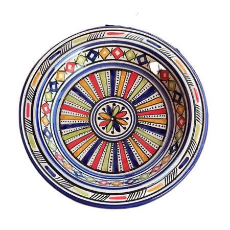 25 cm - Rainbow Moroccan Deep Dish