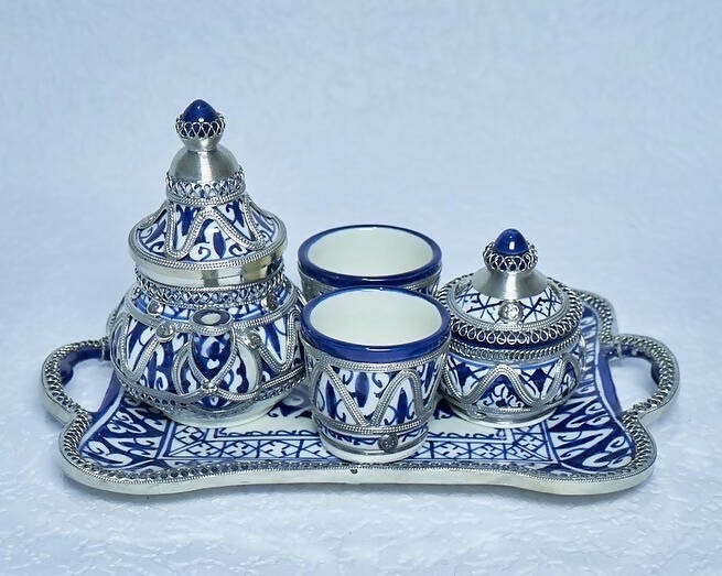 Moroccan Tea Set Made of Ceramics