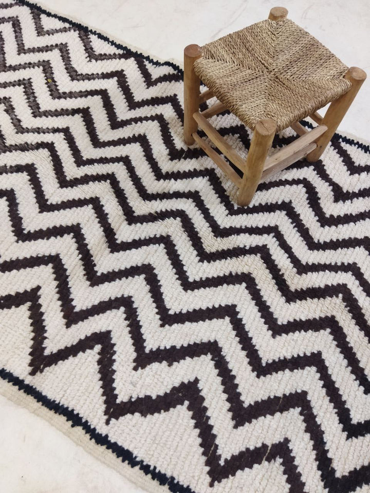 Moroccan rug Beni Ouarain rug 3x11 ft Handmade rug Runner Rug