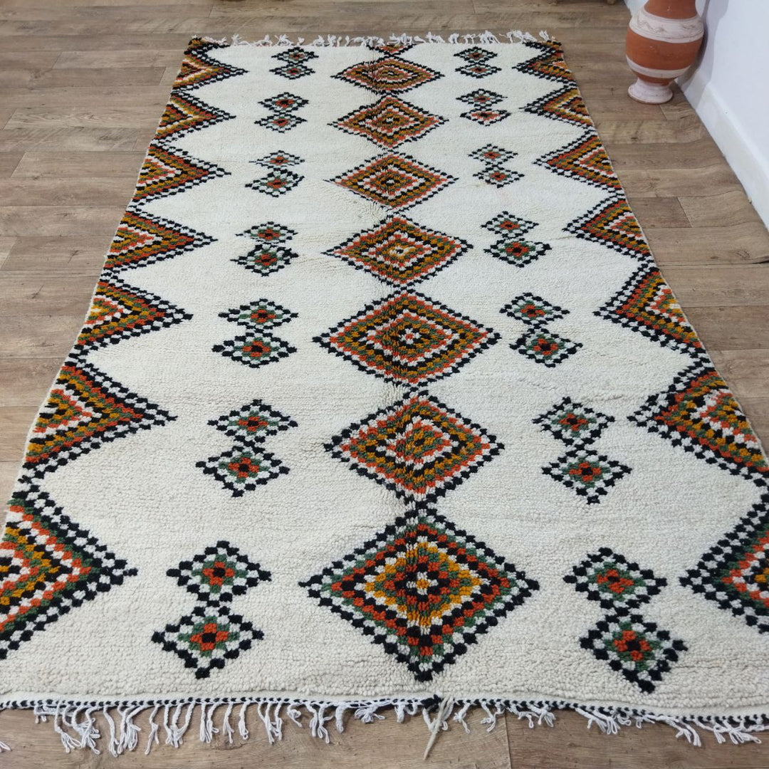 Exclusive Brown Moroccan Rug 5x9 Ft Beni Ourain Rug - Berber Rug