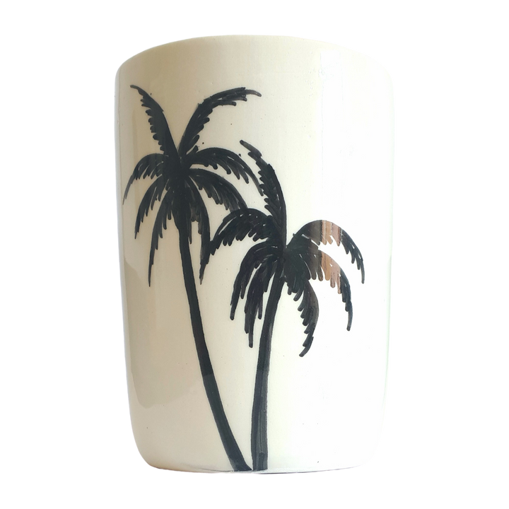 Palm Tree Ceramic Glasses