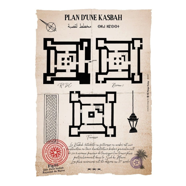 Plan d'une KASBAH