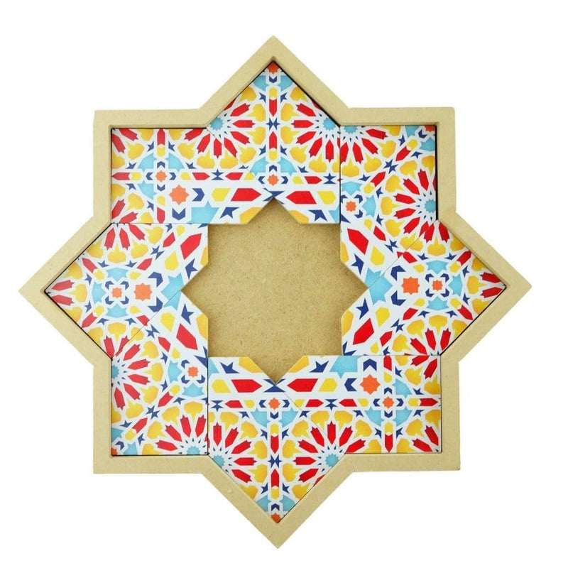 Coaster Tray with Moroccan Zellige Pattern-Maison Bagan-MyTindy