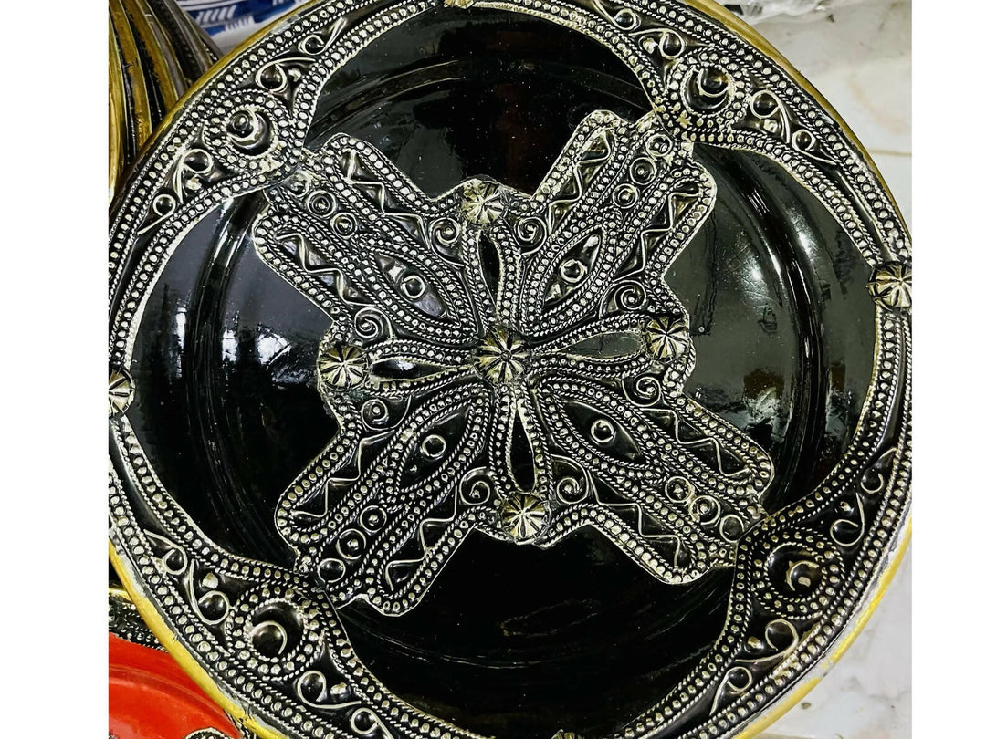 Metal and Clay Moroccan Bowl Plate
