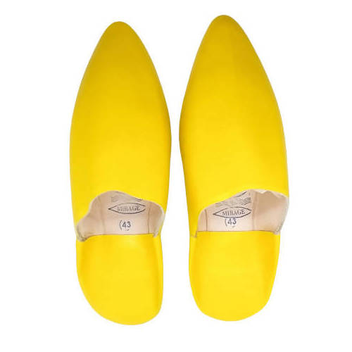 Yellow Moroccan Slippers – MyTindy