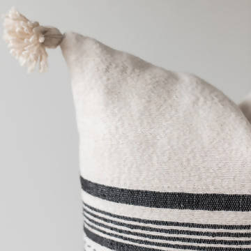Moroccan Black & White Pillow