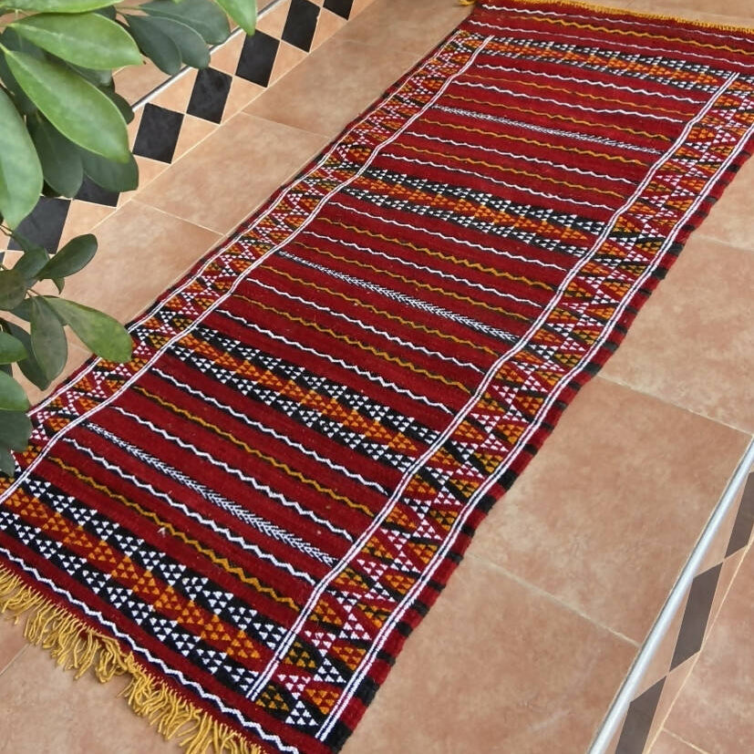 Red Kilim Atlas Rug