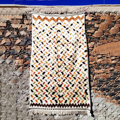 Rhombus Moroccan Rug-Coopérative Bakiz-MyTindy