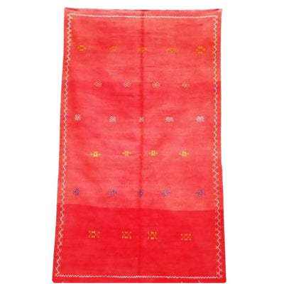 Red Moroccan Carpet-Coopérative bakiz-MyTindy