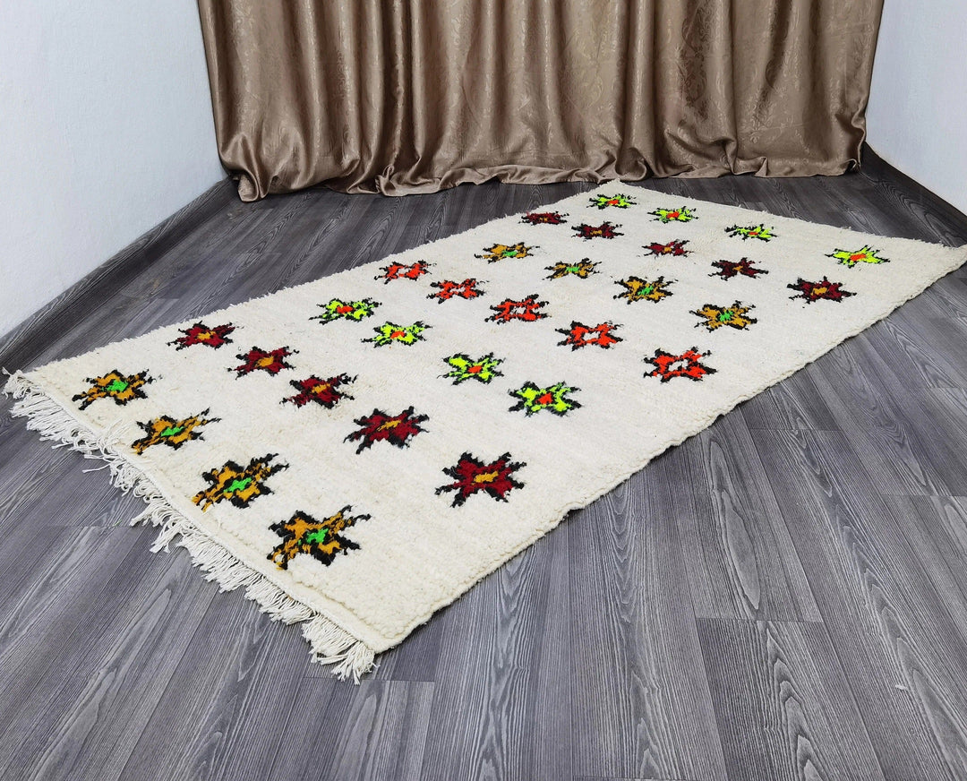 Boujaad Moroccan Rug - Handmade Berber Wool Carpet Elevate Your Home Decor with Stylish Colorful Elegance