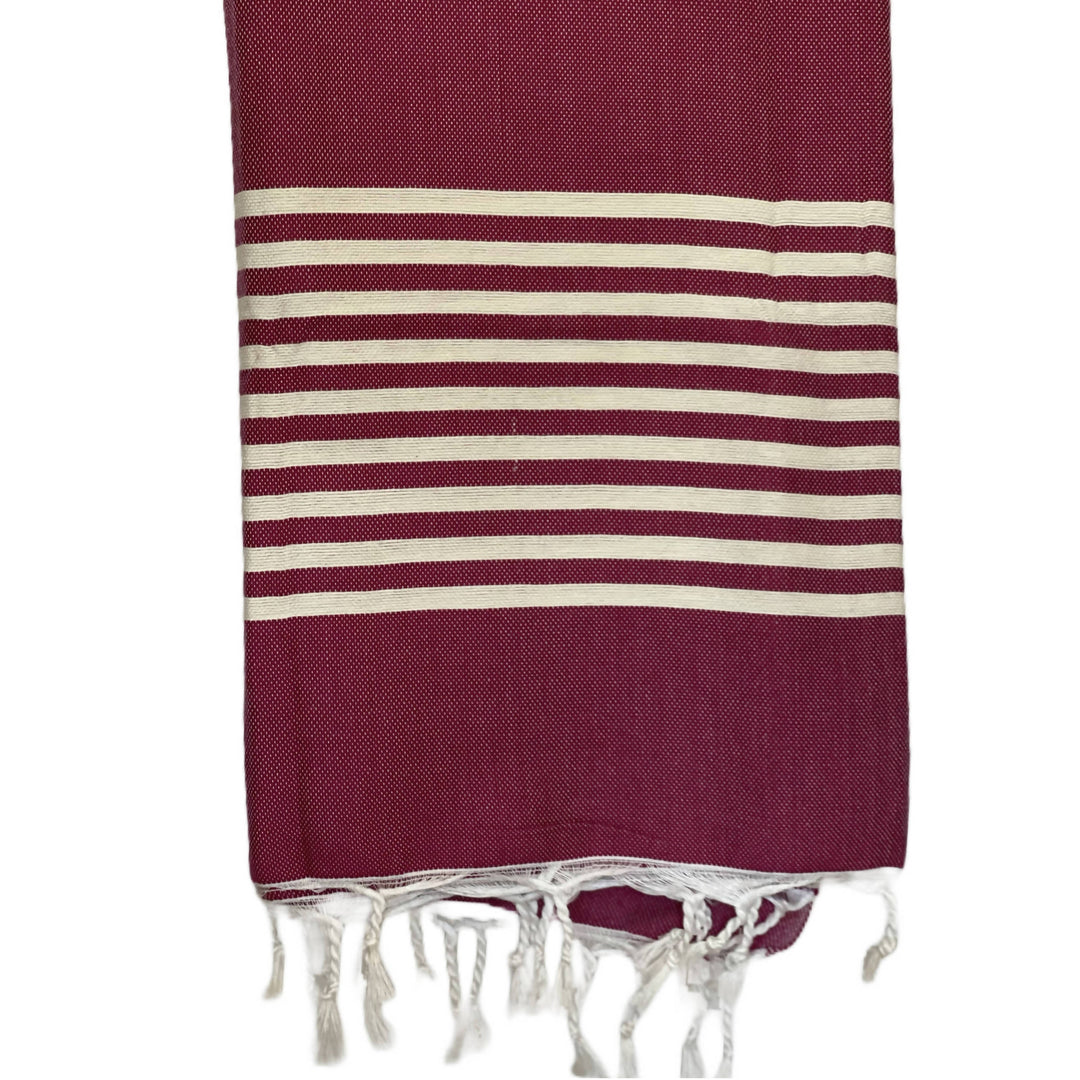 Burgundy Moroccan Towel