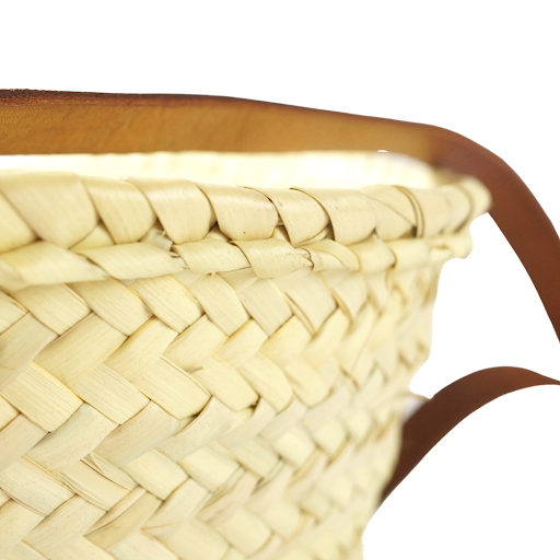 Customizable Leather Initials Basket Monogram-The Label-MyTindy