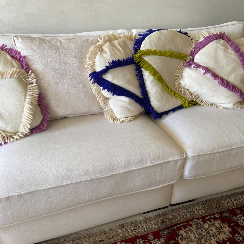 Hand-Woven Wool Bangs Cushion