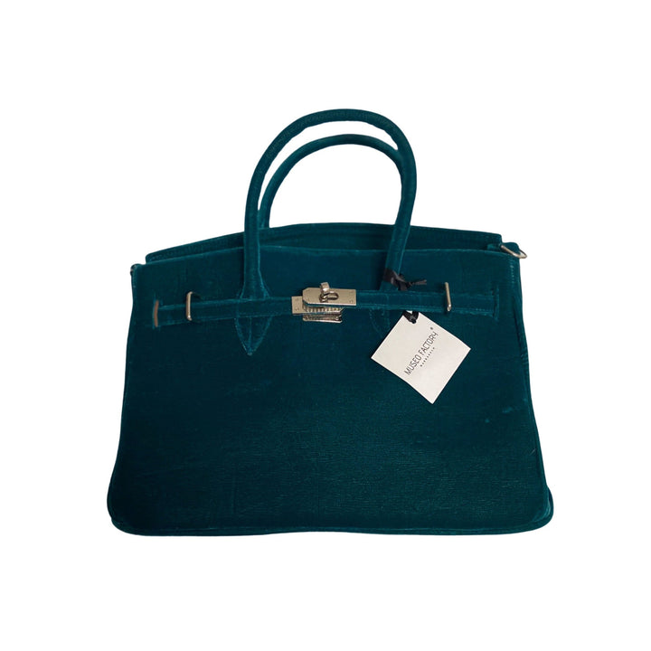 Birkin Style Velvet - Available in 3 sizes-Museo Factory-MyTindy