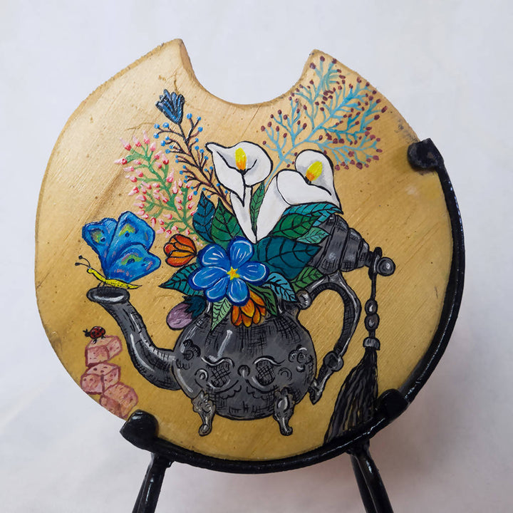 Moroccan teapot of ... FLOWERS