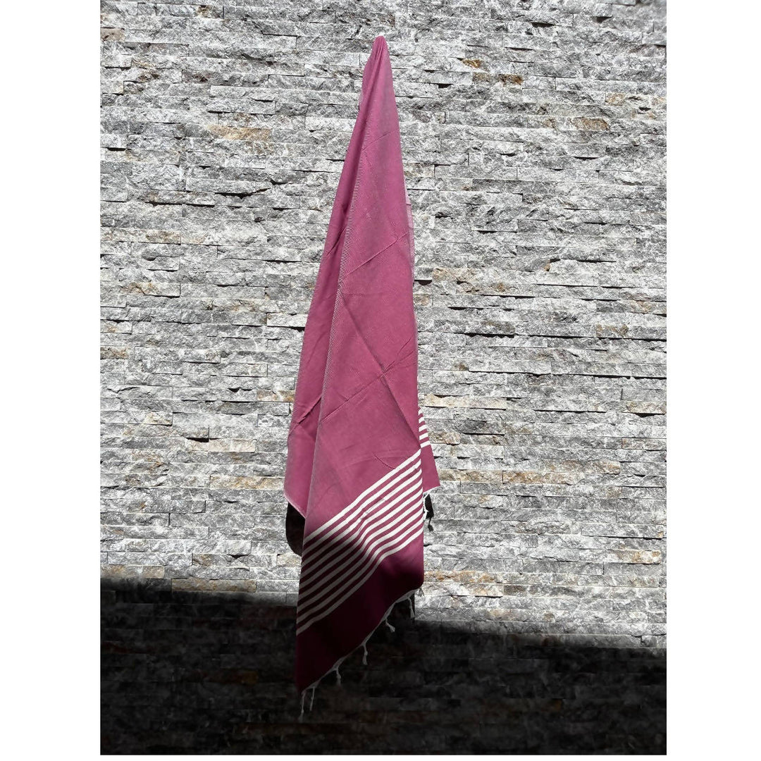 Burgundy Moroccan Towel
