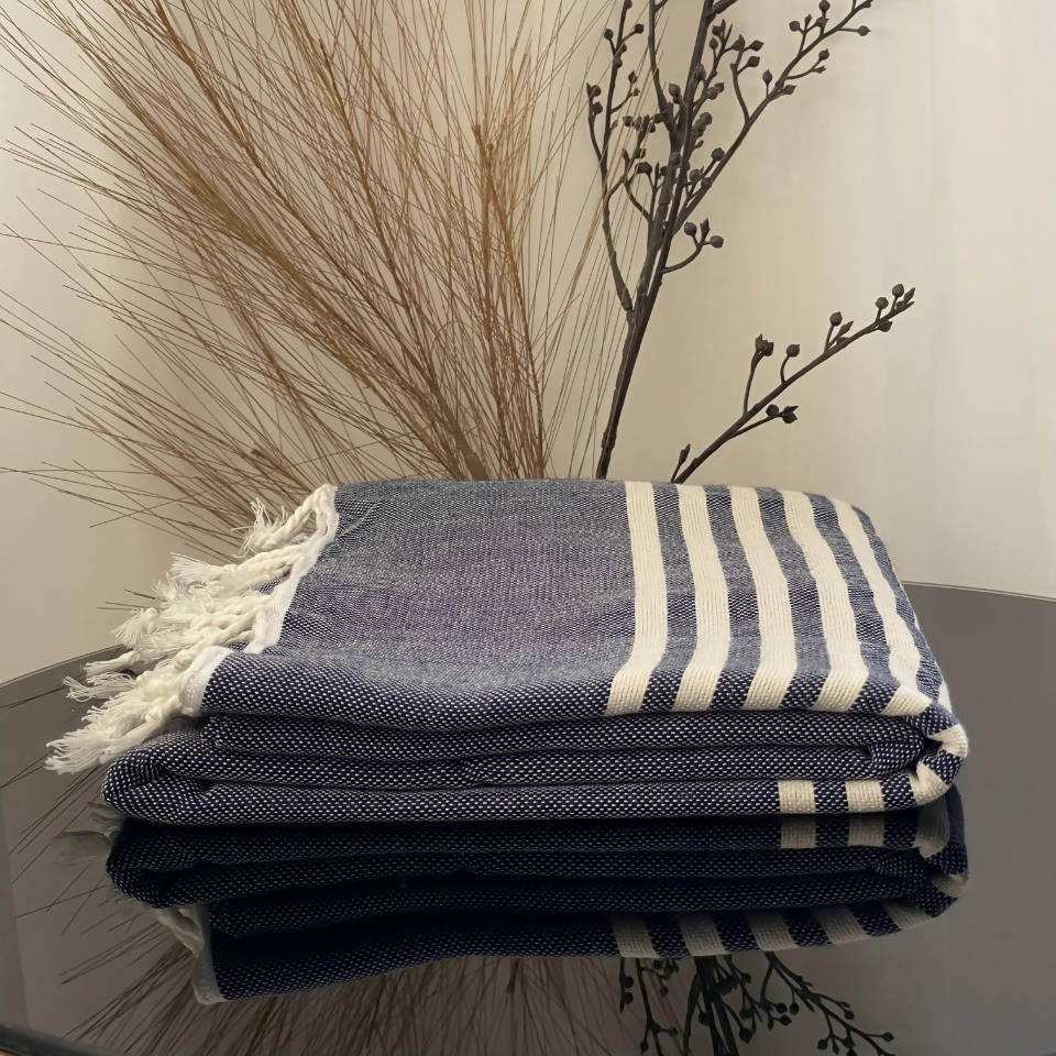 Dark Blue Moroccan Towel