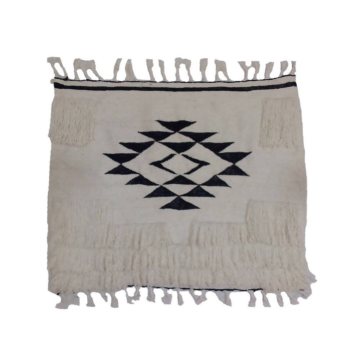 Black and White Moroccan Wall Tapestry