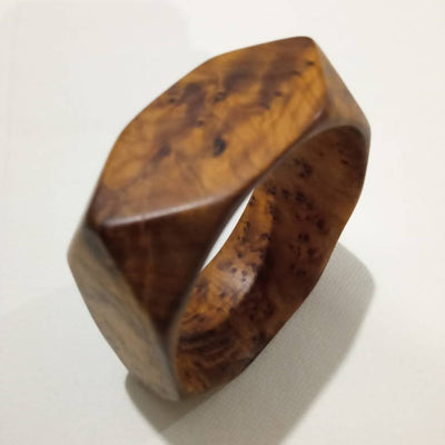 Handmade Thuja Bangle Wooden bracelet-Mohamed El Arbi-MyTindy