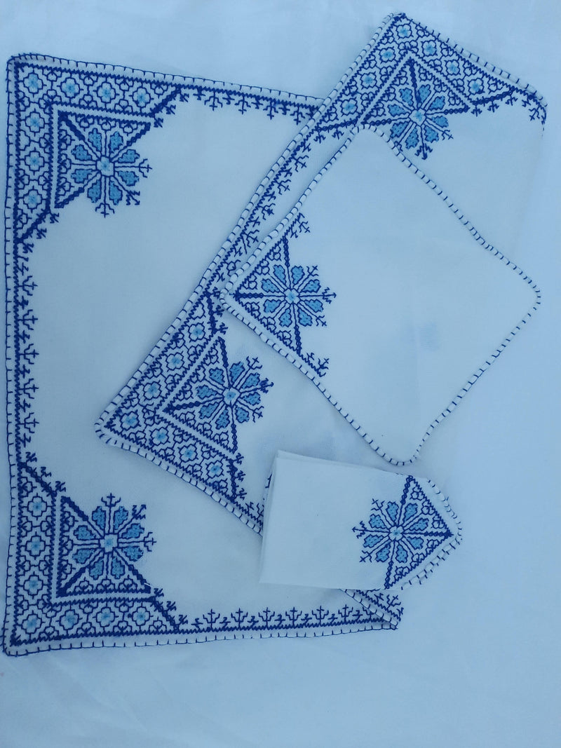 Embroidered Tray Cloth - Moroccan-Graoui naima-MyTindy
