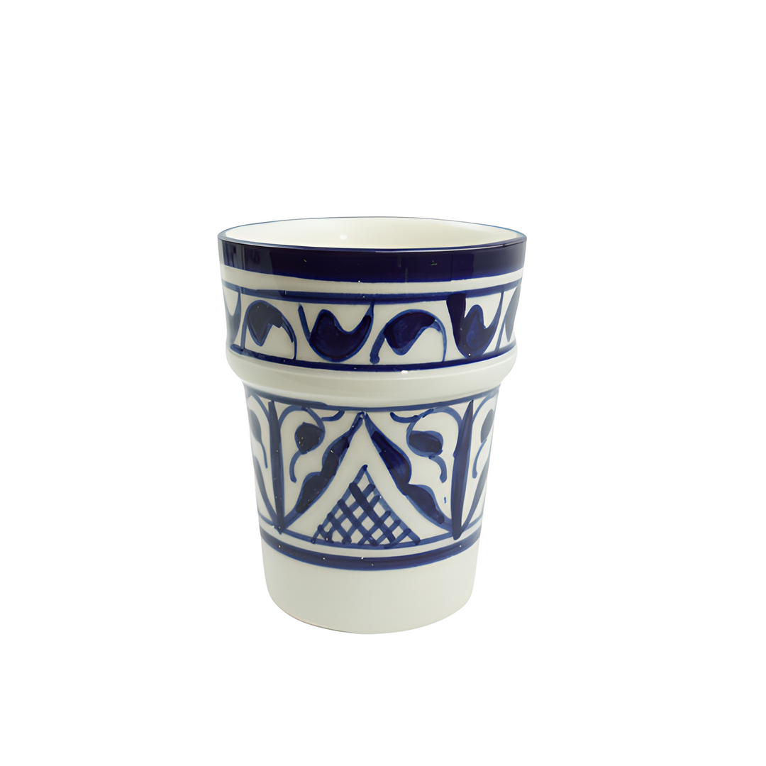 Blue Patterns Moroccan Cup